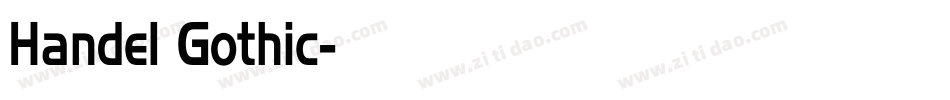 Handel Gothic字体转换